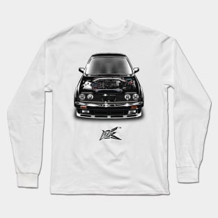 bmw 316is engine bay black Long Sleeve T-Shirt